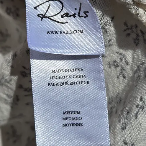 Rails  Kirstie Floral Linen Blend Top Shirt Medium