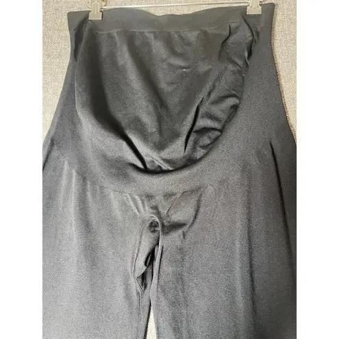 Active Life Maternity Active Leggings Womens LARGE Crossover BLACK STRETCH