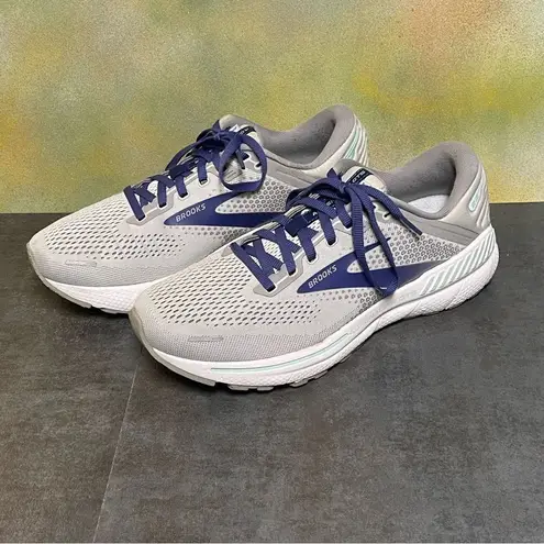 Brooks Adrenaline GTS 22 1203531B045 Women's Gray Running Shoes Size 10B