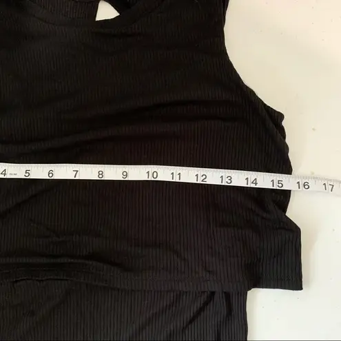 Heart soul ribbed sleeveless tank maxi dress size medium