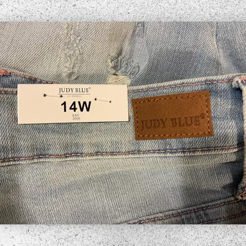 Judy Blue Distressed Boyfriend Fit Jeans