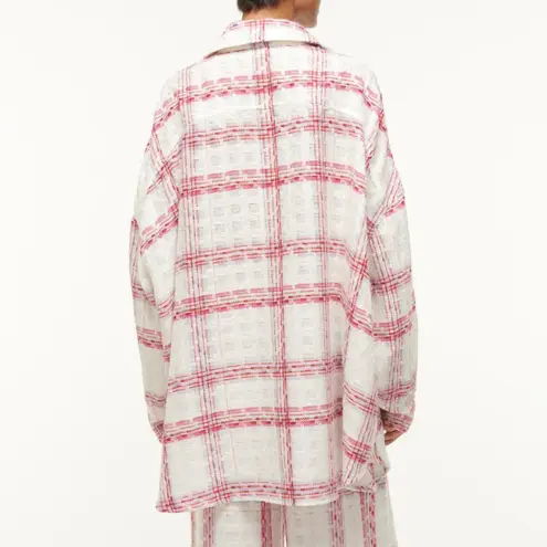 STAUD | NWT Bassetti Oversized Shirt Jacket Tea Towel Top M/L $395