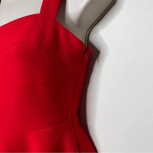 Likely Red Fit Flare Mini Cocktail Dress sz 2
