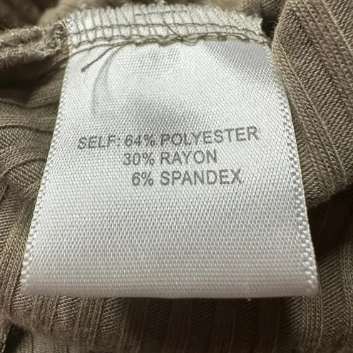 Jane and Delancey : Taupe Ribbed Fleecy Long Sleeve