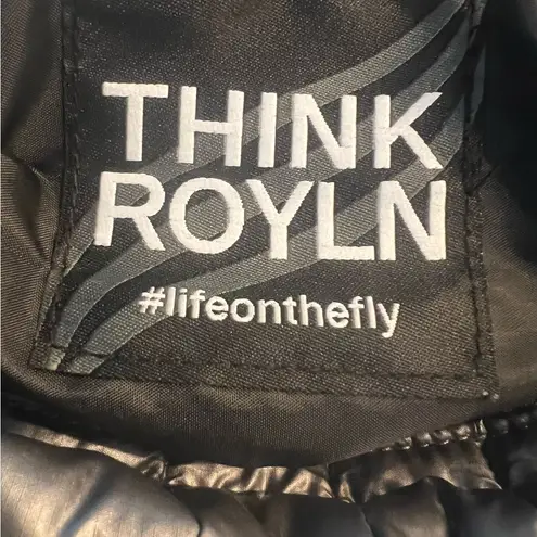 New Think Royln Nylon Quilted Tote Purse Carrington Pearl Latte Bag Silver