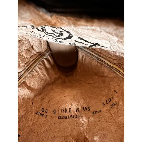 Circle G Dragonfly Boots Women 5 1/2 Square Toe Embroidered Western Cowboy Brown