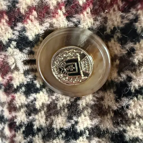 Charter Club long sleeve collared button down fully lined houndstooth blazer 4