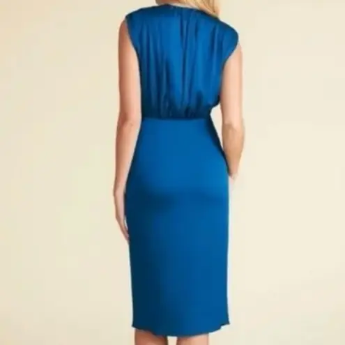 Veronica Beard NWT Clarissa Knee Length Cerulean Blue Cocktail Dress Size 2