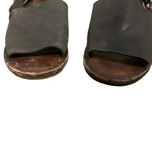 MATISSE Julio Black Leather Handmade Sandals size 7M