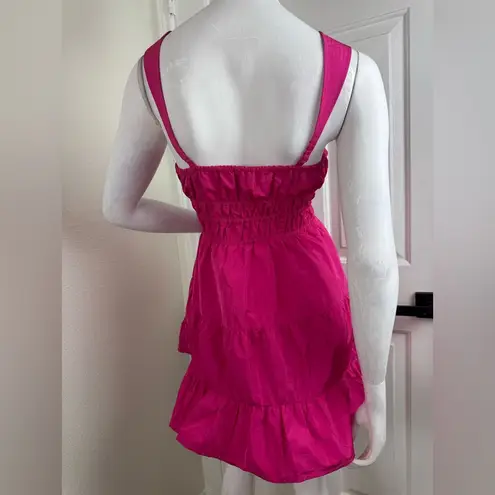 Sunday Best Martine Poplin Dress Womens Small Pink Fit & Flare #329