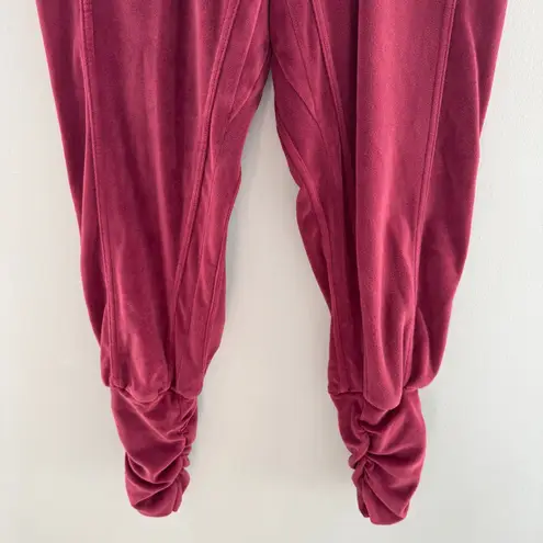 Anthropologie Daily Practice Leg Warmer Pants Wine XS Red
