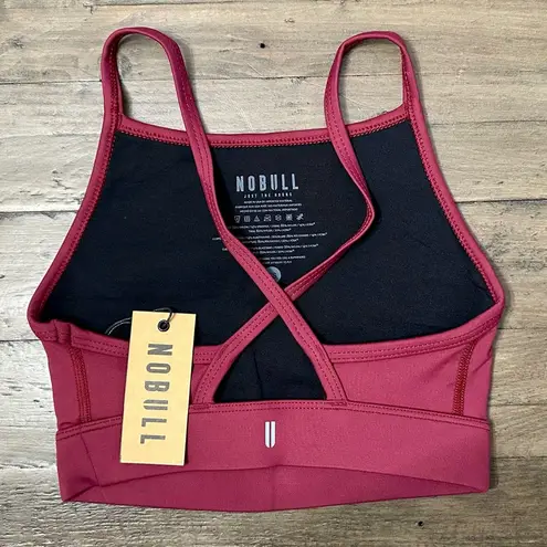 Nobull NWT Women’s High-Neck Sports Bra - XS - Cabernet (Red)