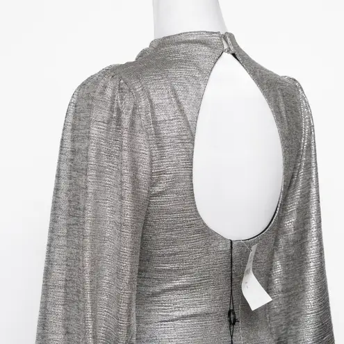 Black Halo - Iron Glow Metallic Long Sleeve Bodycon Dress