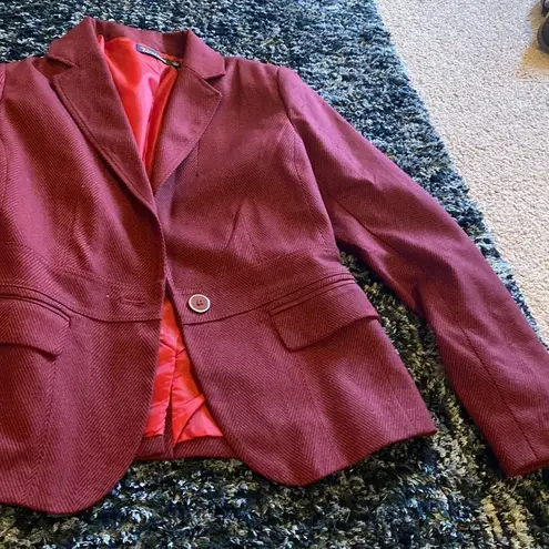 New York & Co. red blazer 4