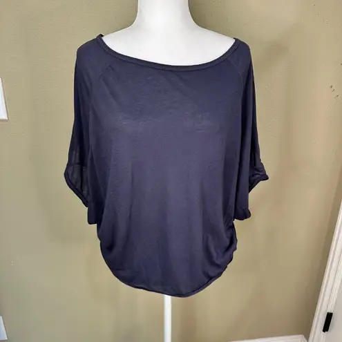 Zella NORDSTROM Split Back Off Shoulder Drape Crop Top - medium