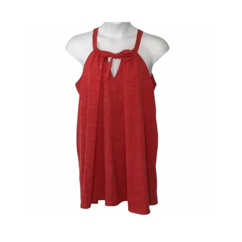 Arloh Valencia Red Halter Swing Maxi Dress NWT – Size Large