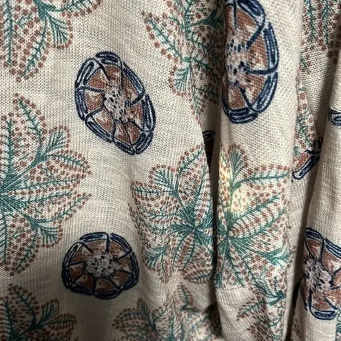 Suzanne Betro Taupe & Arcadia Green Geometric Kimono – Size 4X