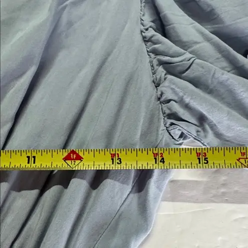 Petal and Pup Barker Light Blue Midi Dress tiered chambray flutter sleeve M flirty - Image 12