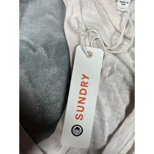 Sundry Tank Top Womens 2 Medium Blue White Tie Dye Racerback Lightweight Soft