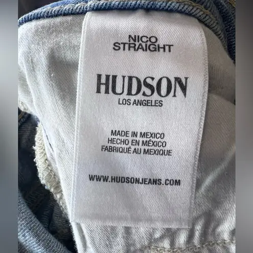 Hudson Jeans Hudson Nico straight crop distressed jeans size 31