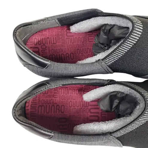 Munro Womens 8.5 K J Slip On Sneaker Shoe in Gray NEW