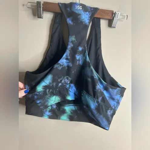 DSG tye dye sports bra size large Green