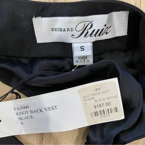 Richard Ruiz 100% wool knot vest NWT Black