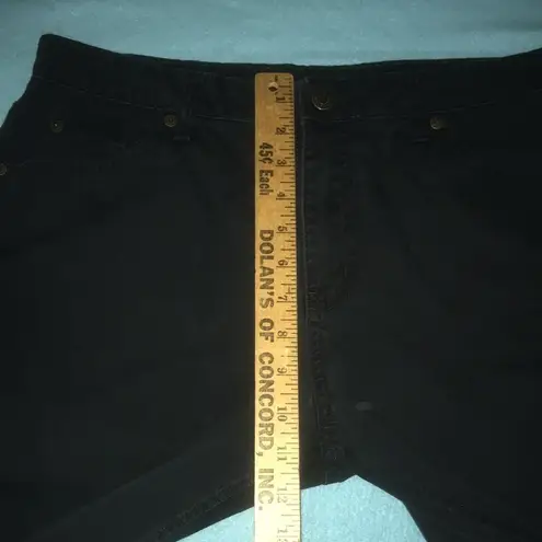 st. john's bay ST. JOHN’S BAY relaxed fit boot cut high waisted black jeans 100% cotton size 12