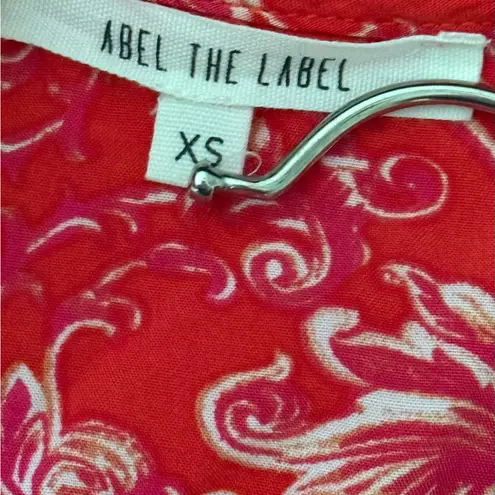 Abel the label Anthropologie Red Boho CottageCore Flowy Dress Size XS