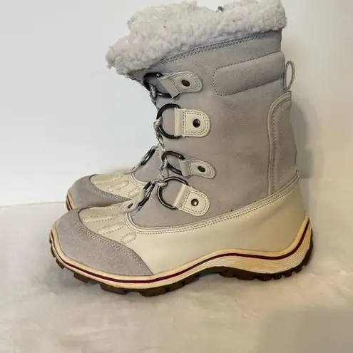 Pajar Canada Women’s White Winter Boots Size 8–8.5 – Polar Lined, Side Zipper