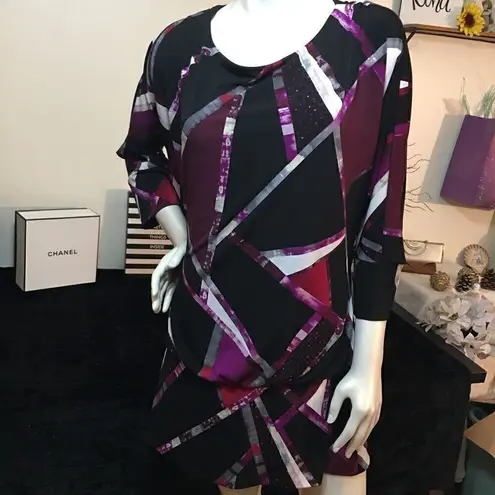 White House | Black Market WHBM Slimming spandex Tunic! Double layered