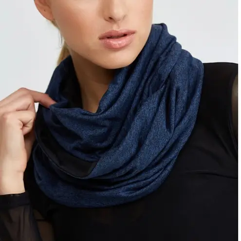 Prism Sport Charcoal Gray & Black Infinity Scarf Black