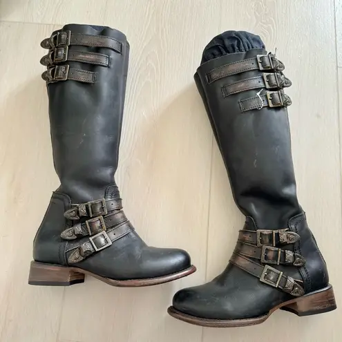 FREEBIRD by Steven Freebird Raylene Knee High buckle boots sz 7