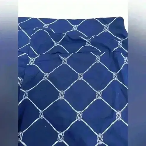 San Soleil Knotical Navy Ladies Small Capri ankle Pants Golf XL Blue