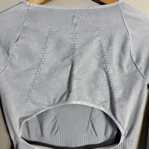 FP Movement Free People Good Karma Long Sleeve Jumpsuit Women's M/L Ice Gray NWT Size undefined