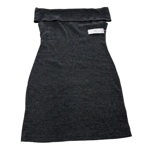 Anthropologie SOL ANGELES Dress Womens Large Black Thermal Off Shoulder Knit Size undefined