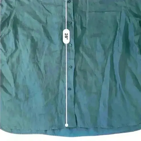 Carolyn Donnelly The Edit Blue Button Up Blouse Top Size US 14 EU 46