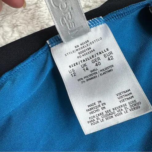 Magicsuit Miraclesuit Venus Tankini Swim Top 12 Blue Colorblock Beach Slimming