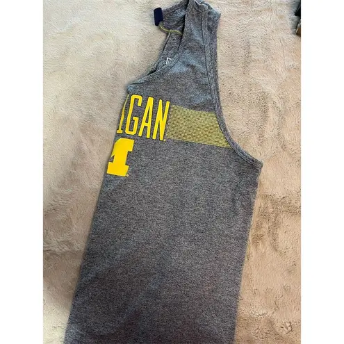 Michigan Wolverines Unisex Gray Tank Top 2XL Heathered Sports Casual Size XXL