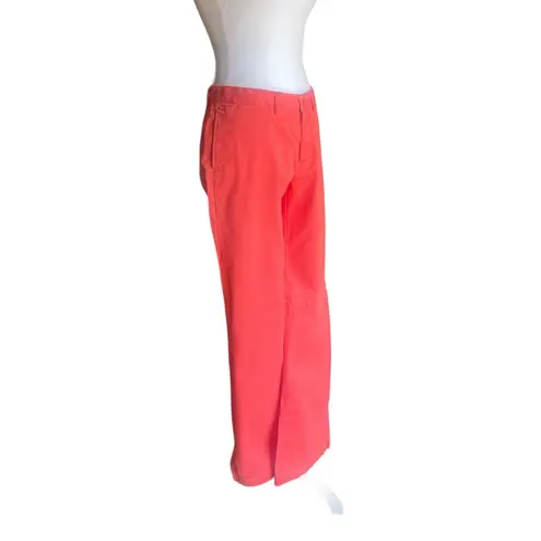 Ralph Lauren  Classic Chino Womens Pants 100% Cotton Straight Leg Coral Size 4