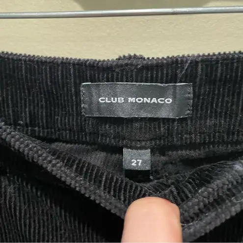 Club Monaco Black High Rise Skinny Corduroy Pants Women’s Size 27