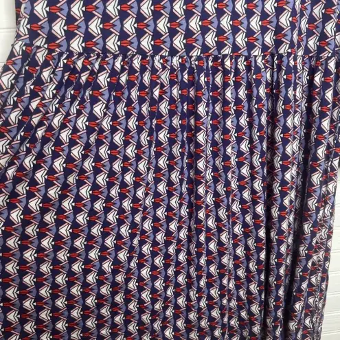 Bobeau Women's Geometric Print 3/4 Sleeve Babydoll Dress Size L