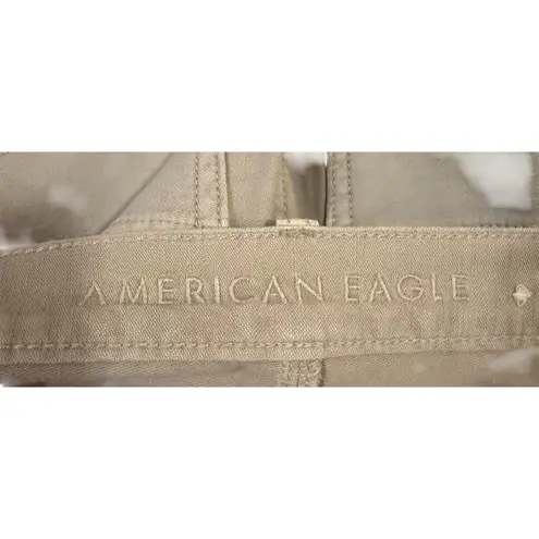 American Eagle Women's Highest Rise Mom Shorts Beige Size 4 Casual Tan