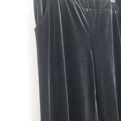 Joseph Ribkoff Black Velvet Wide-Leg Pants Size 16