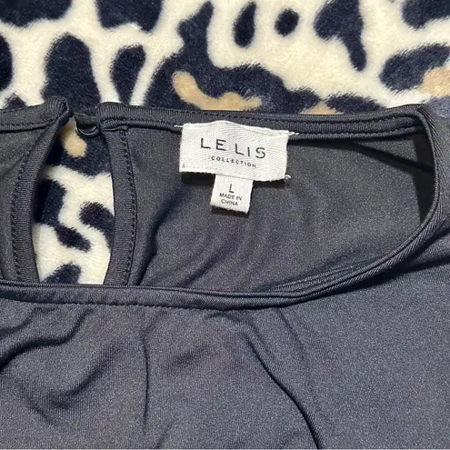 Long sleeve mesh bodysuit Black Size L