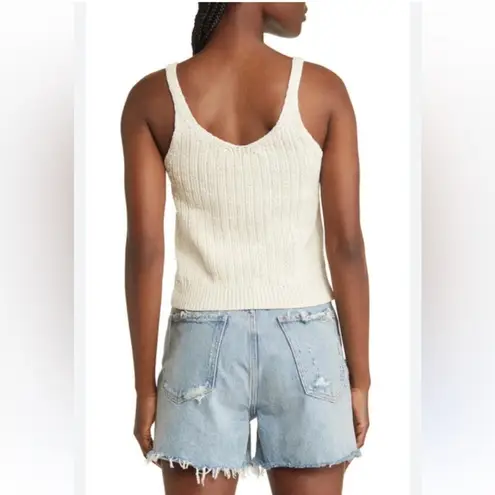 Treasure & Bond NWOT Ribbed Sweater Tank in Ivory Birch