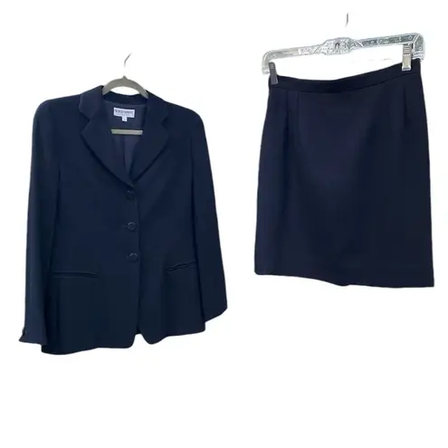 Giorgio Armani Le Collezioni Black Jacket & Skirt Suit