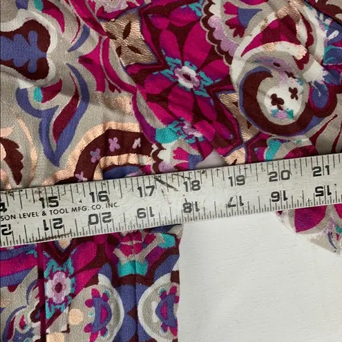 Soft Surroundings women's medium palmero Soho maxi dress button front fuschia fe