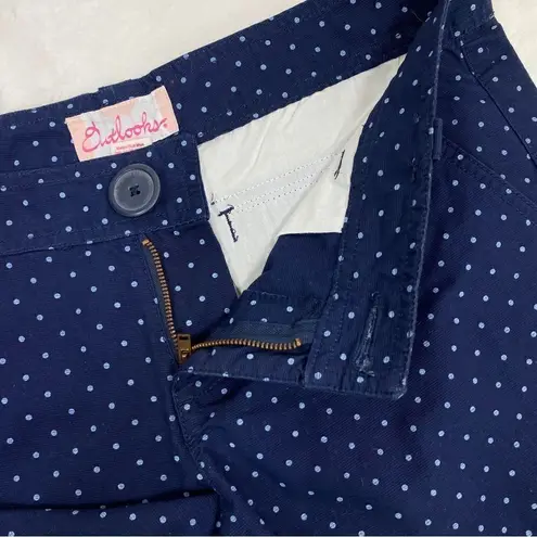 Outlooks Polka Dot Chino Shorts Blue Juniors 7 Blue Size undefined