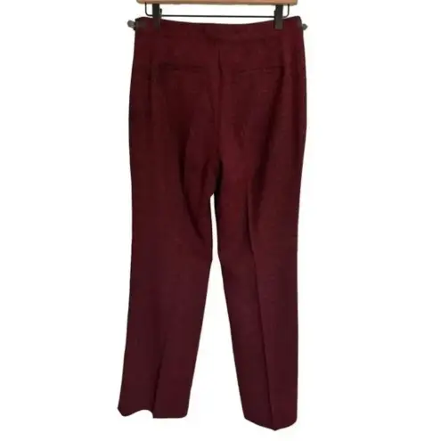 Territories Burgundy Straight Leg Pants Size 6 Red